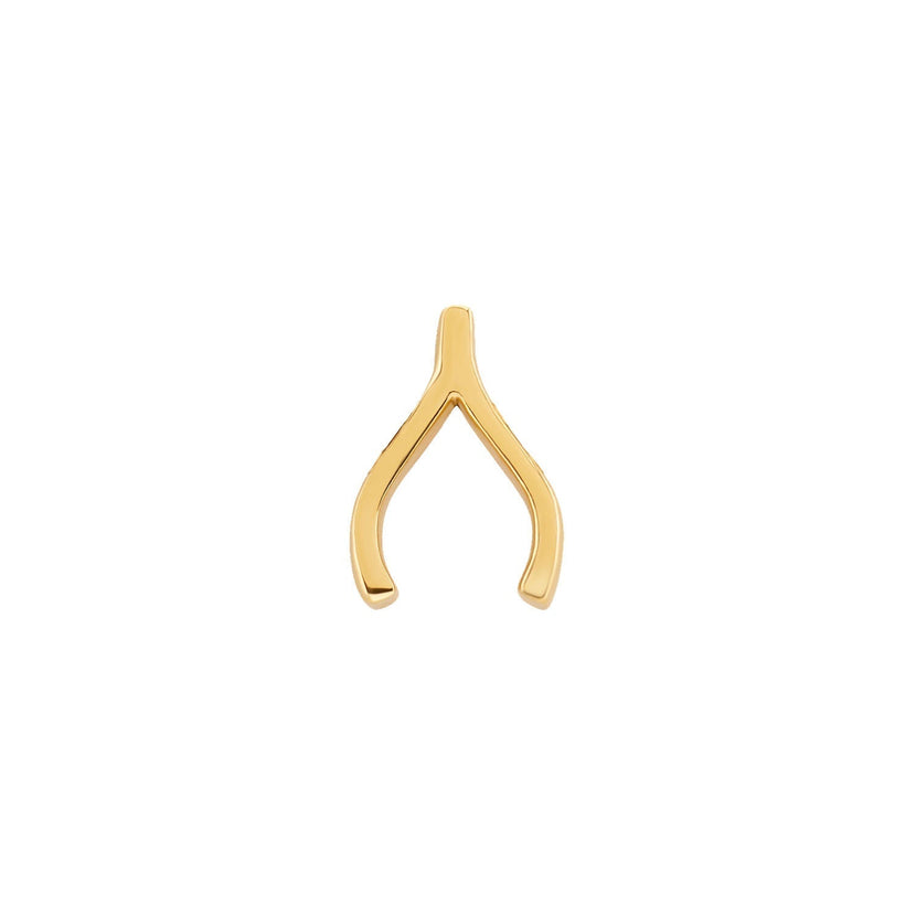 Made Mine Charms - Wishbone Charm (Gold)