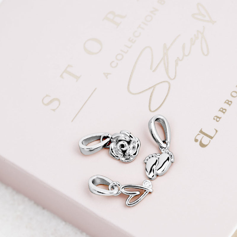 Stacey's Stories Doodle Heart Pendant (Silver)