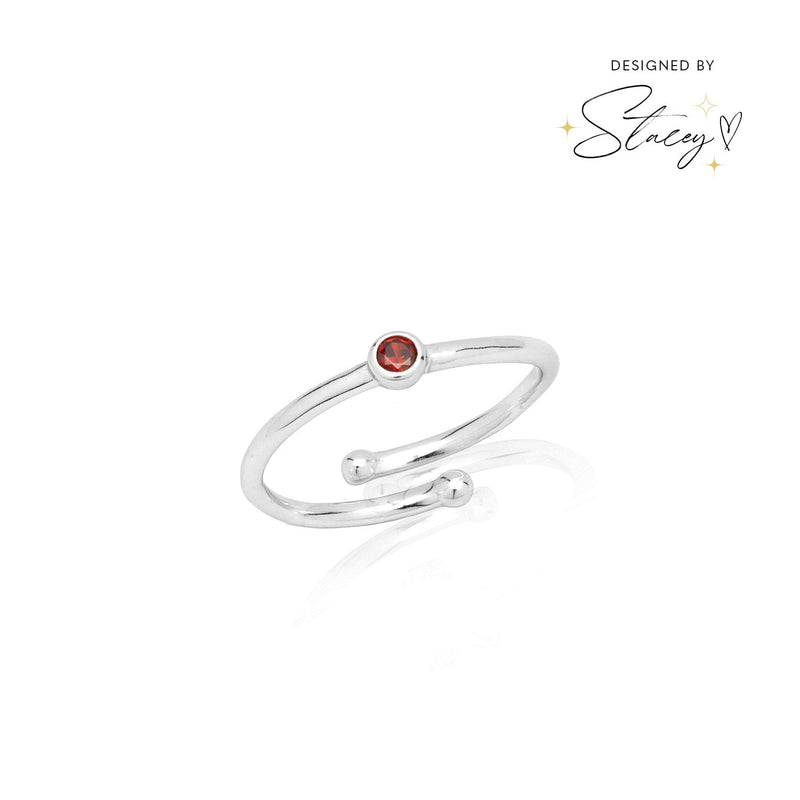 Birthstone Ring (Silver)
