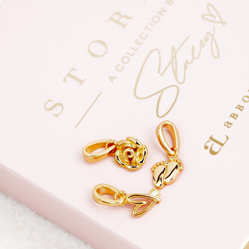 Stacey's Stories Doodle Heart Pendant (Gold)