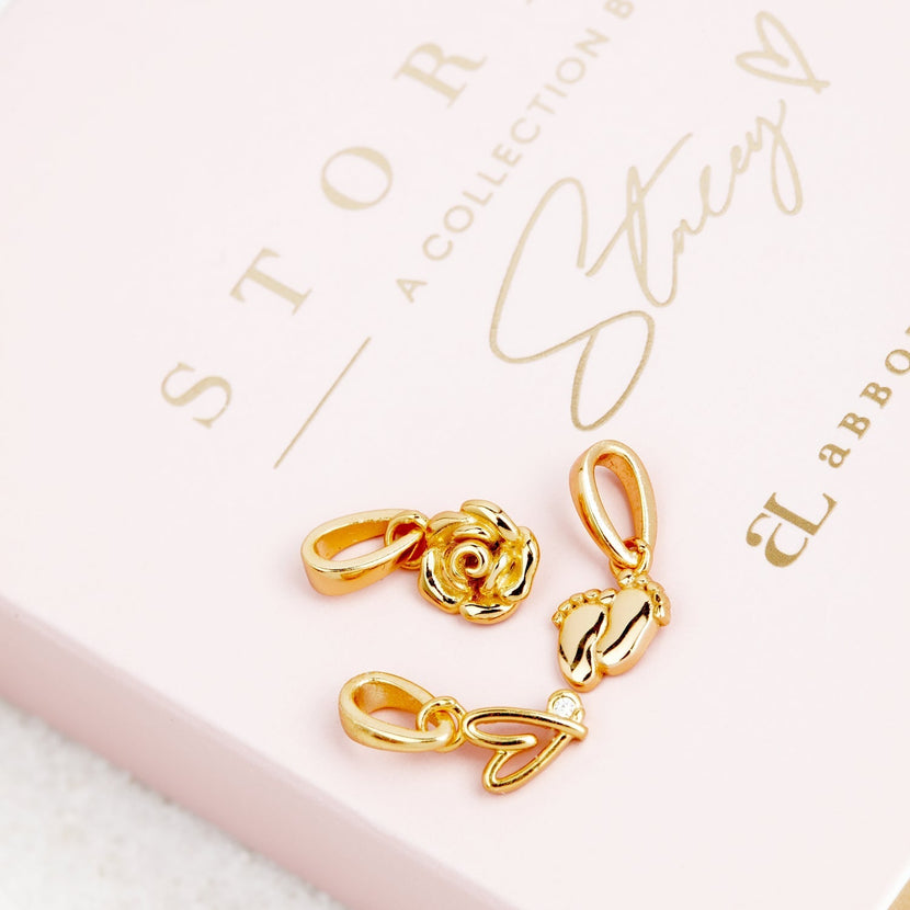 Stacey's Stories Doodle Heart Pendant (Gold)