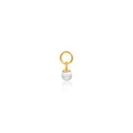 Stacey's Stories Pearl Huggie Charm (Gold)