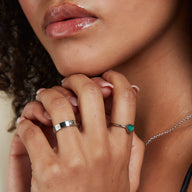 Crystal Heart Set (Silver)