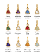 Bubble Initial Tennis Necklace (Gold)