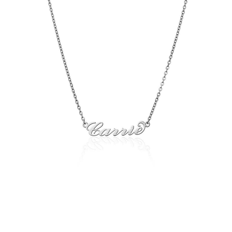 Carrie Name Necklace (Silver)
