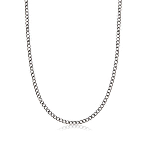 Curb Chain Necklace 20 in (Gun Silver)