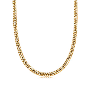 Curb Chain Necklace (Gold)