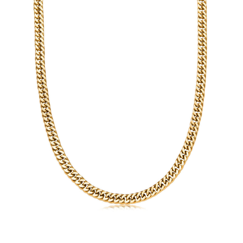Curb Chain Necklace (Gold)