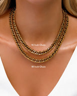 Curb Chain Necklace (Gold)