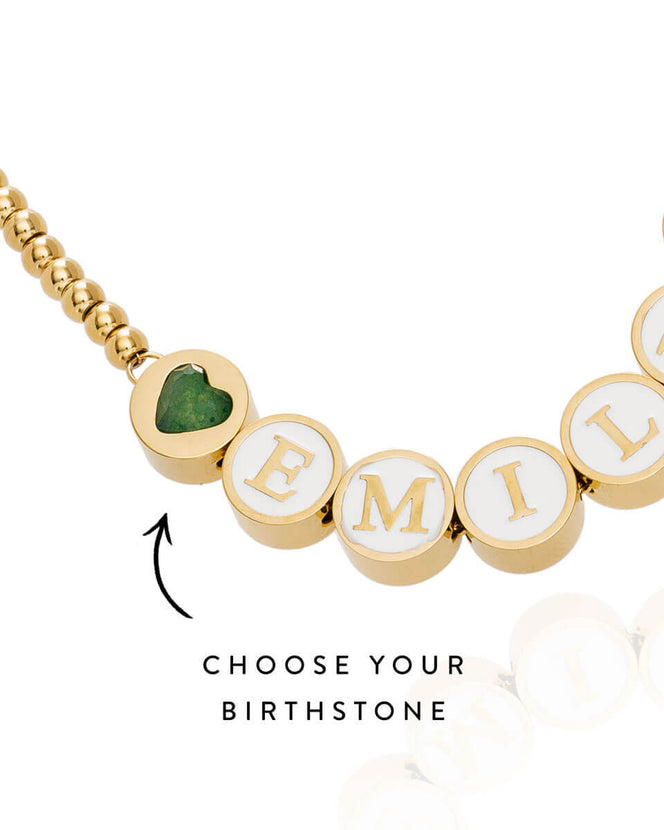 Custom Bead Bracelet (Gold)