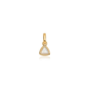 Droplet Birthstone Pendant (Gold)