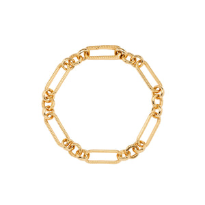 Figaro Chain Bracelet (Gold)
