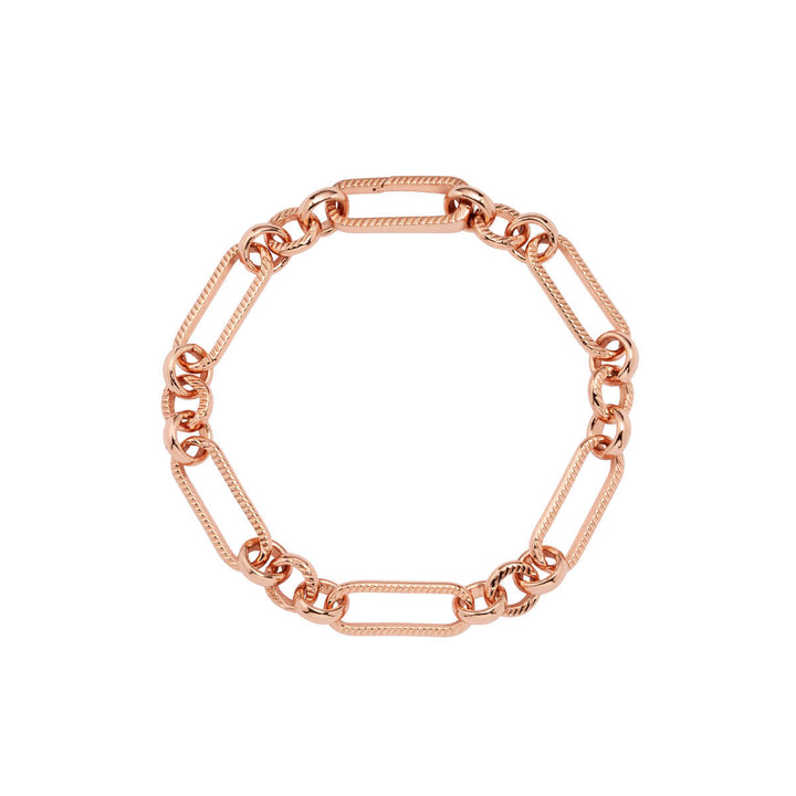 Figaro Chain Bracelet (Rose Gold)