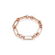 Figaro Chain Bracelet (Rose Gold)