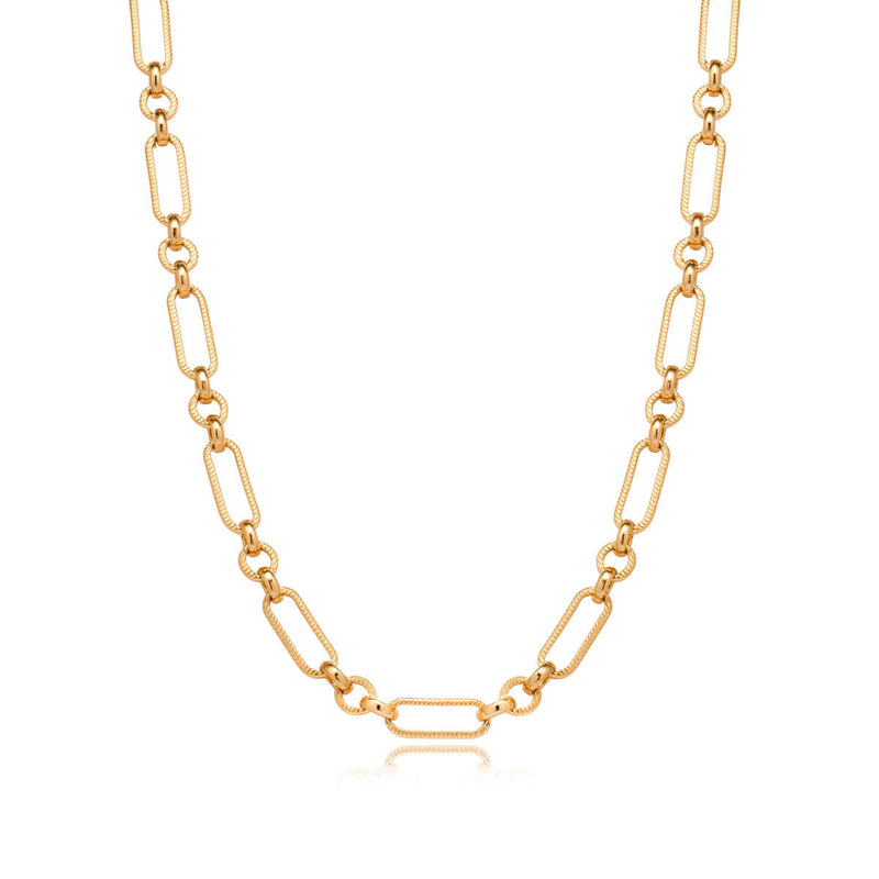 Figaro Chain Necklace (Gold)