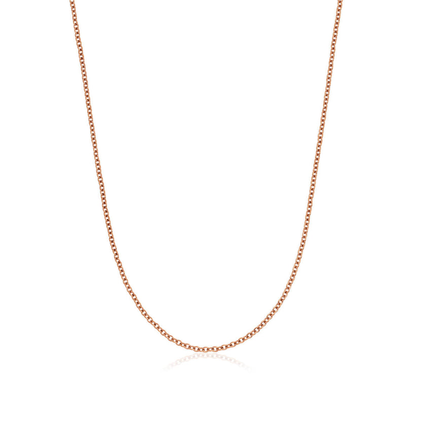 Layering Fine Chain Necklace (Rose Gold)