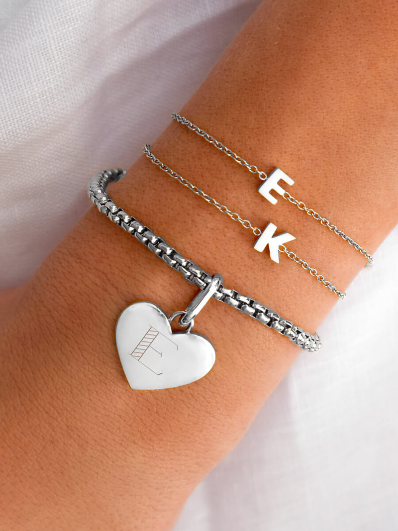 Initial Bracelet (Silver)
