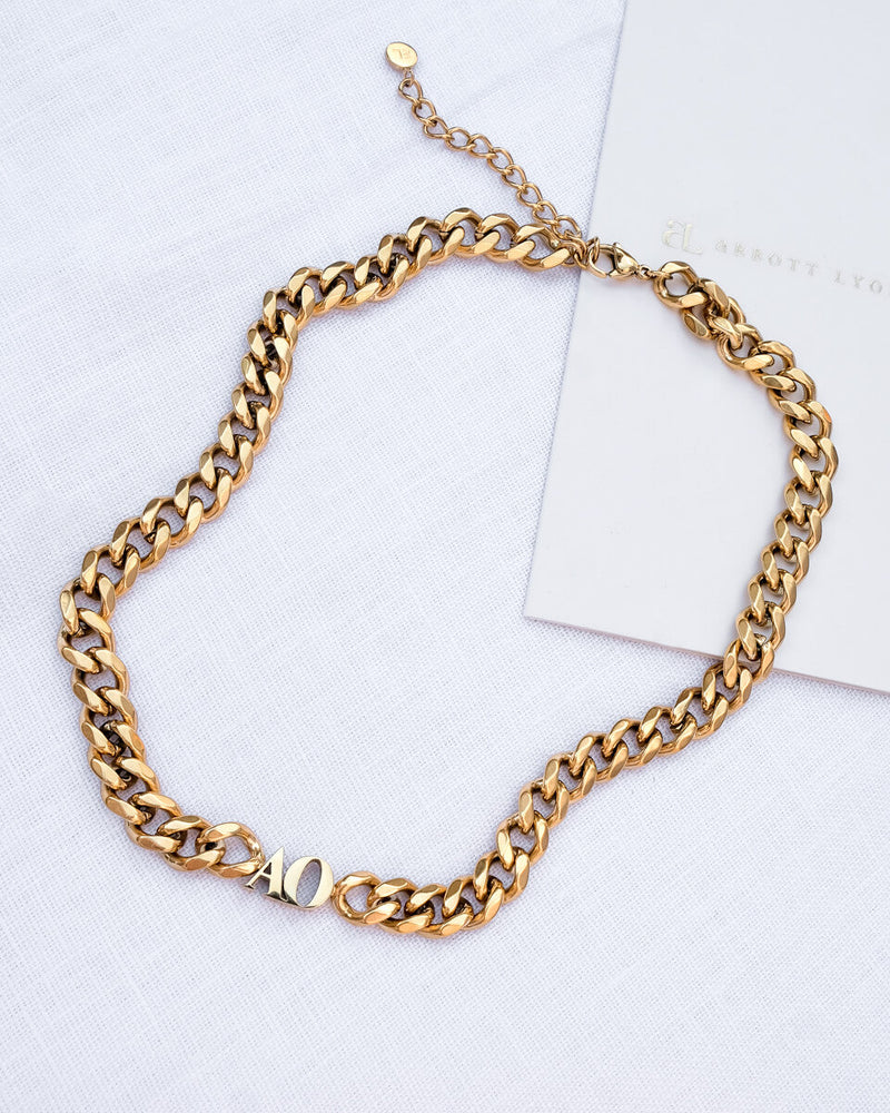 Initial Choker (Gold)