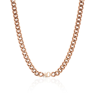 Initial Choker (Rose Gold)