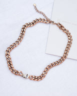 Initial Choker (Rose Gold)