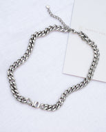 Initial Choker (Silver)