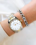 Initial Curb Bracelet (Silver)