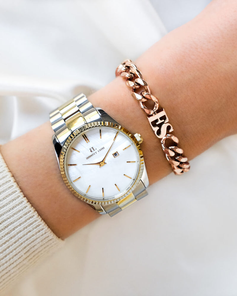 Initial Curb Bundle (Rose Gold)