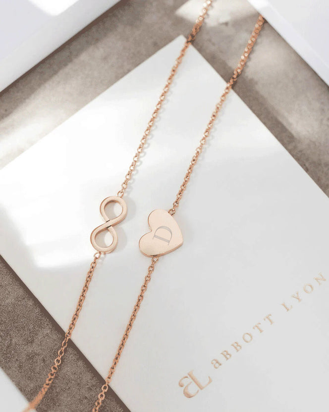Little Luxe Heart Bracelet (Rose Gold)