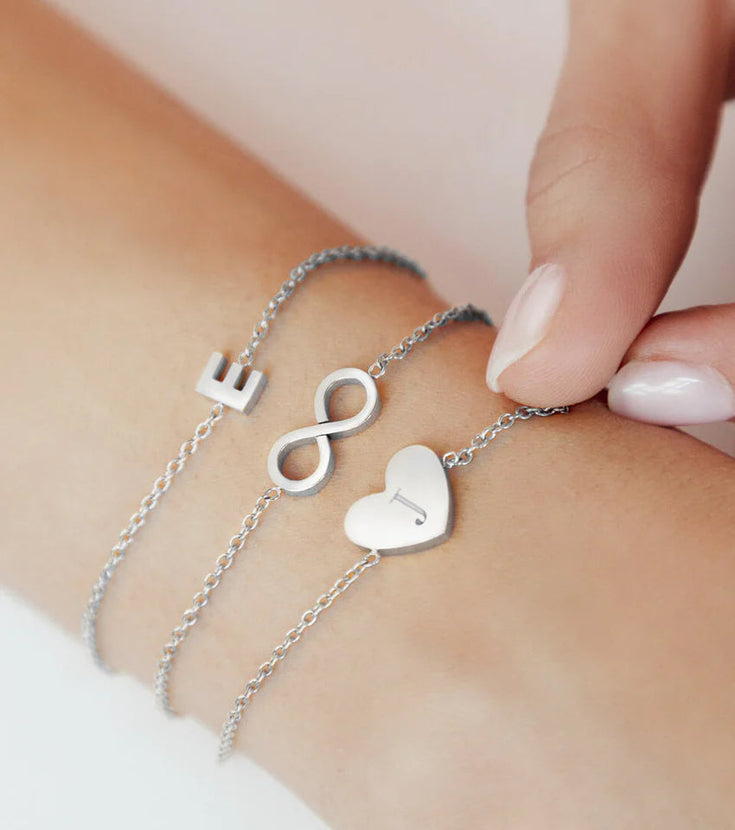 Little Luxe Heart Bracelet (Silver)