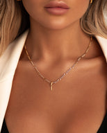 Lowercase Initial Pendant (Rose Gold)