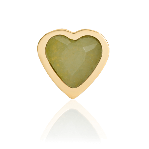 Mini Heart Birthstone Ring (Gold)