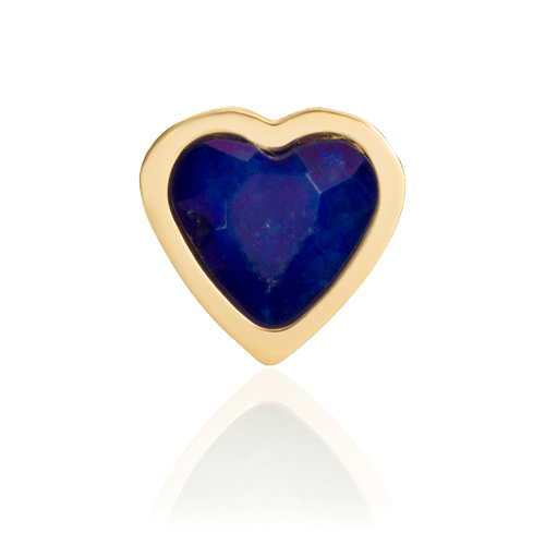 Mini Heart Birthstone Ring (Gold)