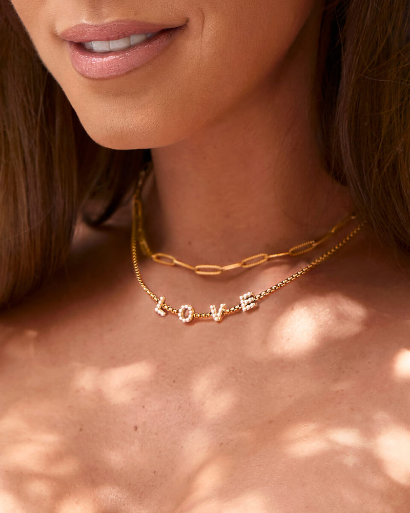 Pearl Custom Name Necklace (Gold) - test for new charms