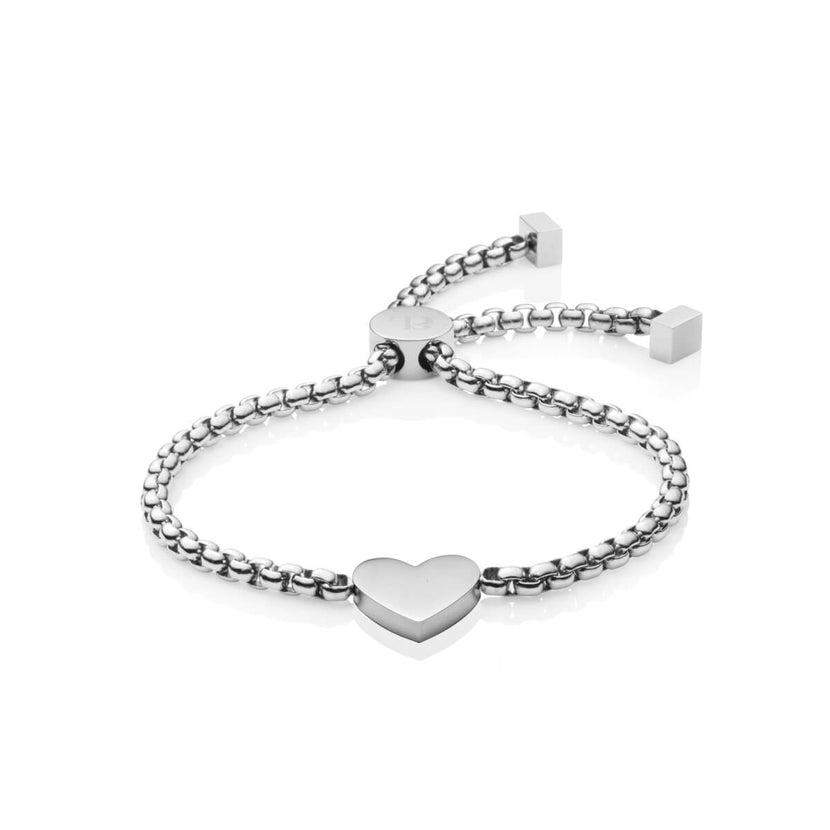Personalise Heart Bracelet (Silver)