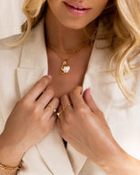 Copy of Personalised Initial & Birthstone Necklace (Gold)