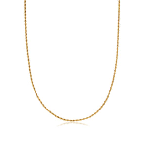 Rope Chain Necklace 20 in (Brass)
