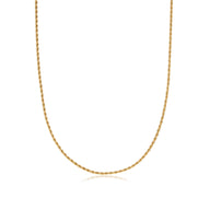 Rope Chain Necklace 20 in (Brass)