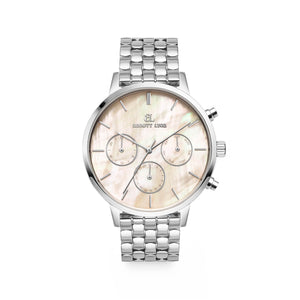 Silver Pearl Link Nueva 40 Watch