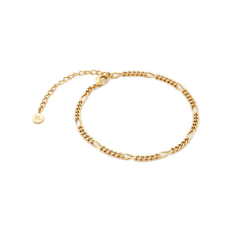 Layering Small Figaro Chain Bracelet (Gold)