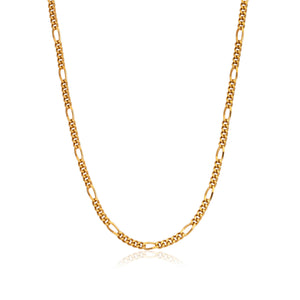 Figaro Chain Necklace (Gold) - JT