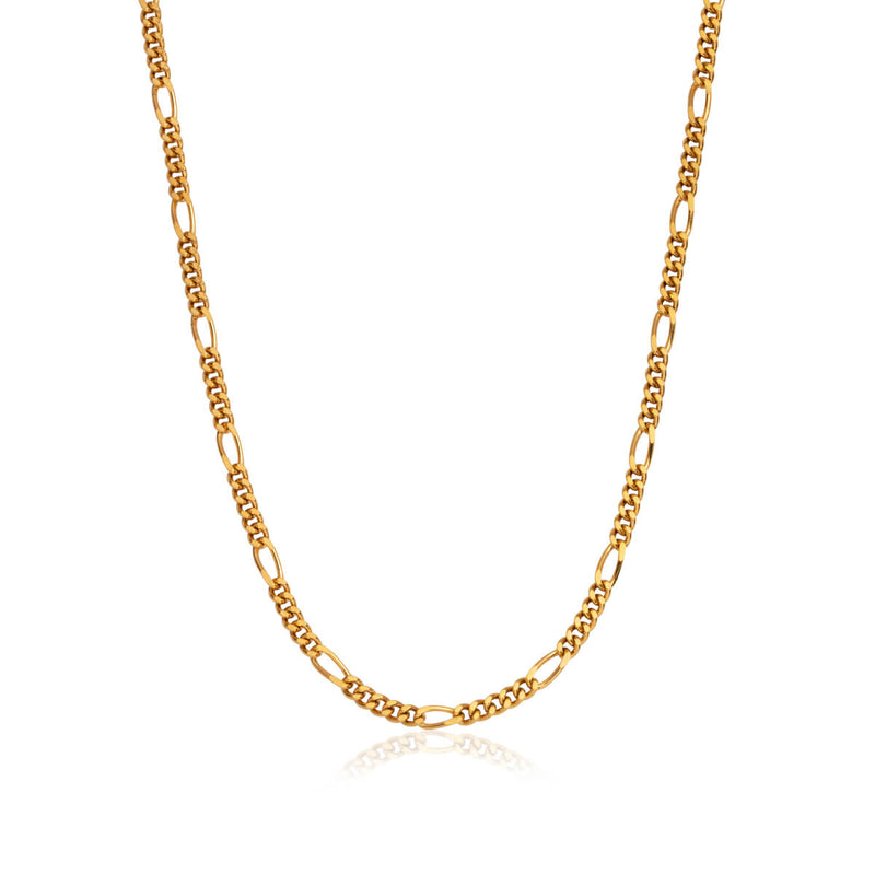 Figaro Chain Necklace (Gold) - JT