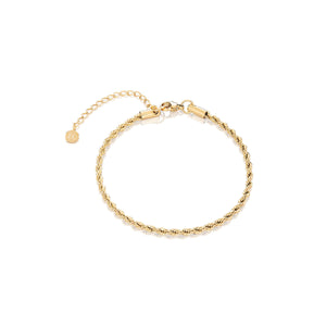 Small Rope Chain Bracelet (Gold)