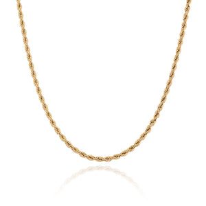 Layering Small Rope Chain Necklace (Gold)