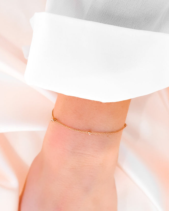Sphere Chain Bracelet (Rose Gold)