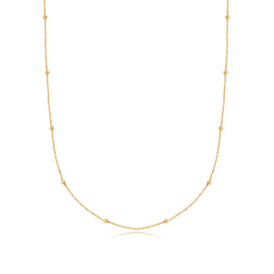 Layering Sphere Chain Necklace (Gold)