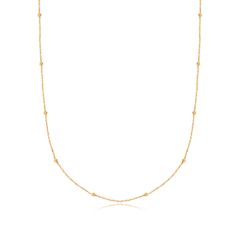Layering Sphere Chain Necklace (Gold)