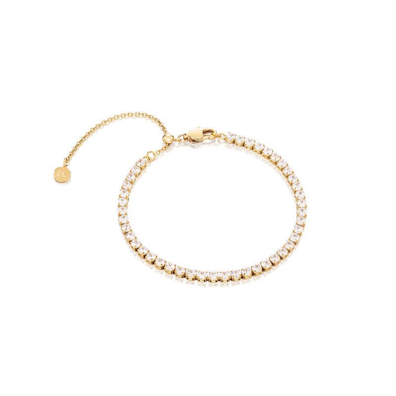 Mini Tennis Chain Bracelet (Gold)