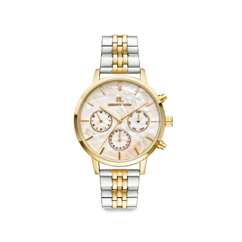 Two Tone Pearl Link Nueva 40 Watch