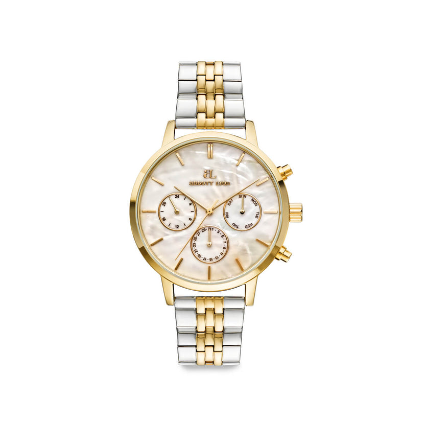 Two Tone Pearl Link Nueva 40 Watch