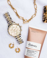 Two Tone Pearl Link Nueva 40 Watch